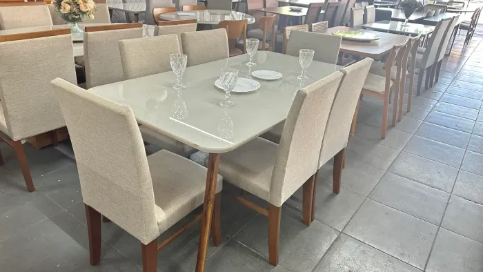 Mesa nova de madeira pronta entrega