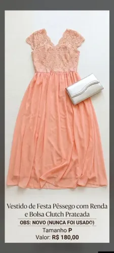 Vestido de festa + bolsa