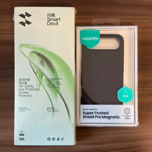 Kit capa e película de vidro para iPhone Air