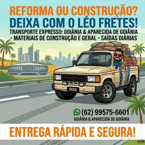 Frete Material de Construção Goiânia e Região