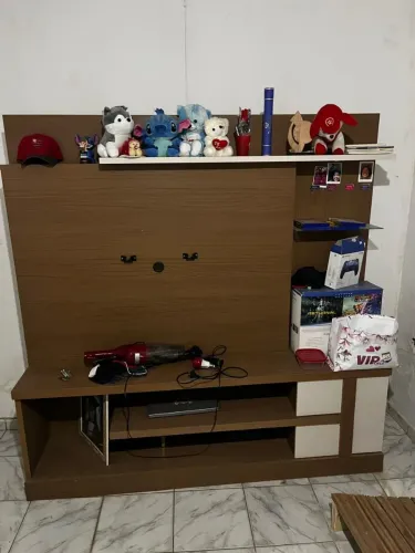 VENDO RAQUE COM SUPORTE PARA TV ATÉ 55 POLEGADAS