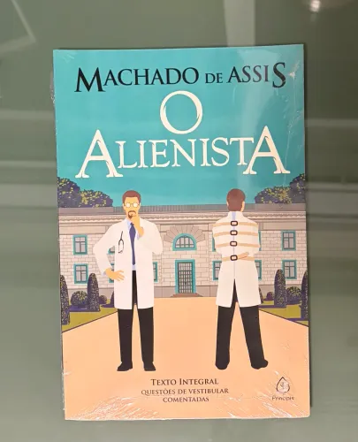 Livro lacrado o alienista de Machado de Assis