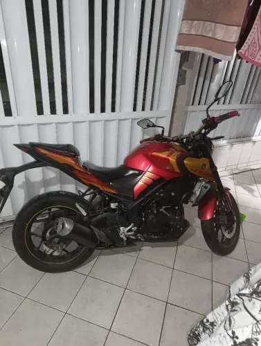 Vendo ou troco em moto de menor valor com volta MT03 homem de ferro