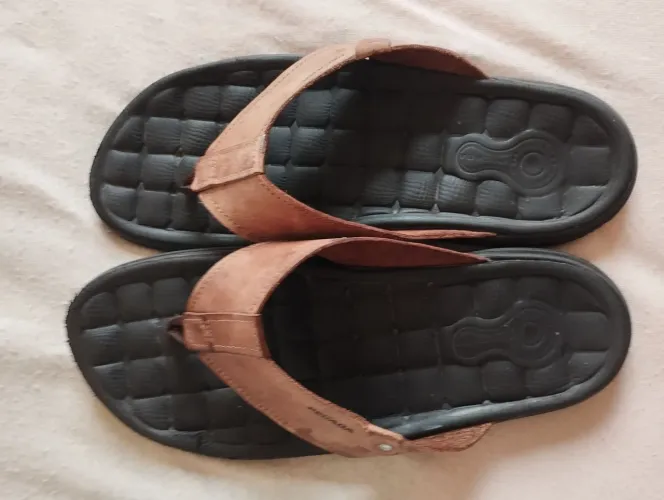 Sandália Pegada masculina original em couro legítimo número 43