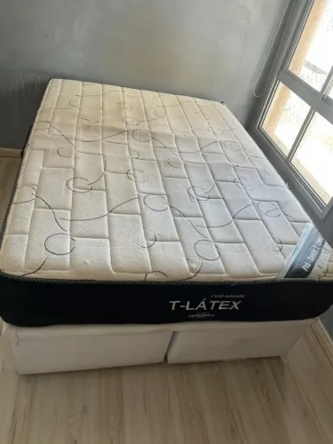 Cama baú casal com colchão