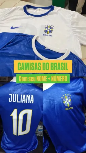 Camisa Brasil personalizada *Leia descrição*