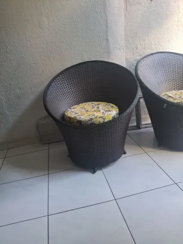 Cadeira de bambu de alumínio 