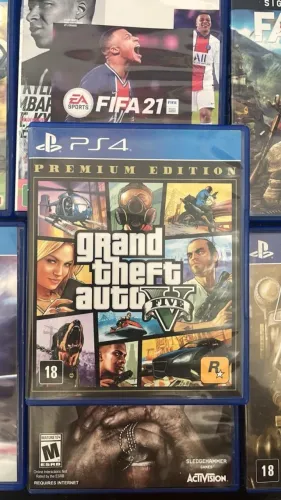 Jogo GTA V Premium Edition PS4 Mídia Física Original
