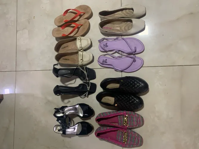 Sapatos a partir de 5 reais 
