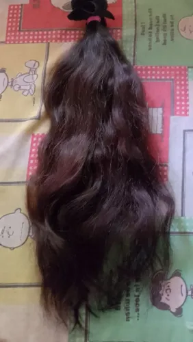 Cabelo humano nas telas castanho