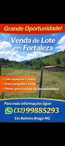 Lote a Venda em Fortaleza Belmiro Braga MG