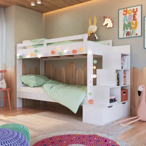 Beliche infantil com Módulos organizadores