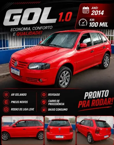 Volkswagen Gol Geração VI City Trendline 1.0 8V MI Total Flex Mec. 4P 2014