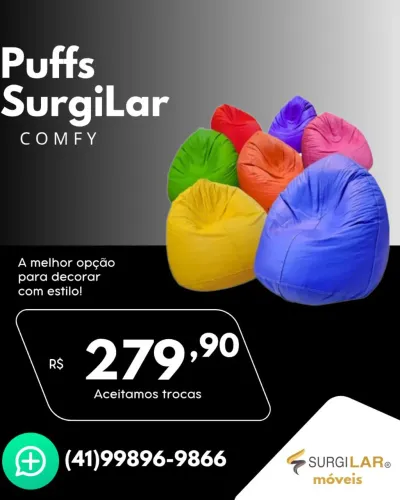 O detalhe que transforma seu ambiente<br>- Puff Comfy Surgilar ?