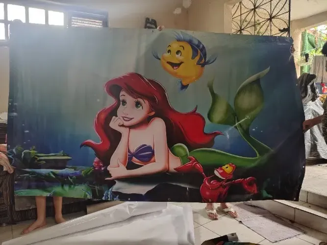 Painel (lona) da Pequena Sereia de 2m x 1,5m