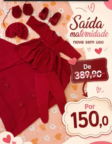 Saídas maternidade menina NOVAS SEM USO