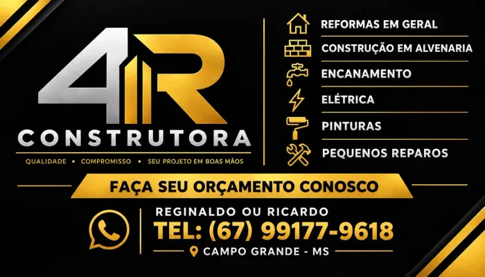 4R Construtora - Reformas, Pinturas, Elétrica e Hidráulica