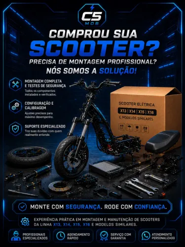 Montagem Profissional de Scooter Elétrica