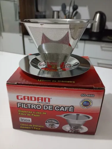 FILTRO DE CAFÉ EM INOX 120MM - GADAN
