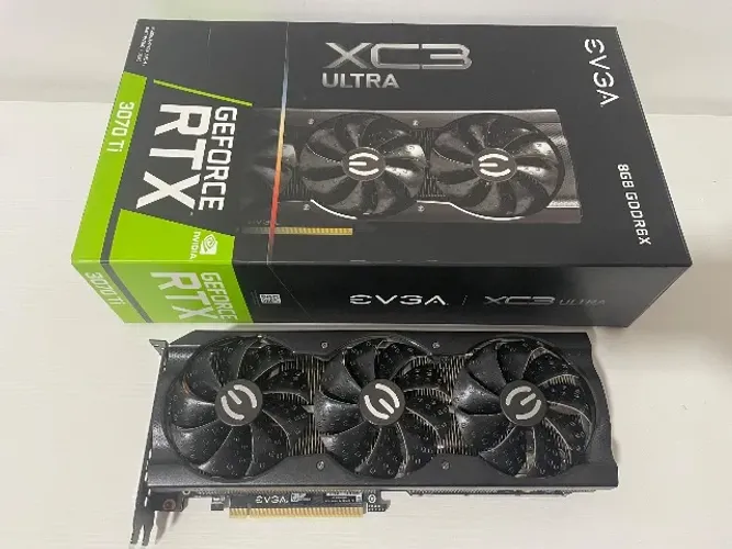 RTX 3070 TI EVGA XC3 Placa de vídeo novinha sem detalhes