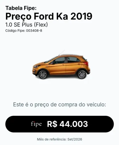 Ford KA 1.0 Se/se Plus Tivct Flex 5P 2020