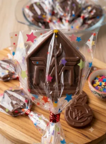 Pirulitos de chocolate artesanais temáticos (para festas, eventos, revendas e muito mais).