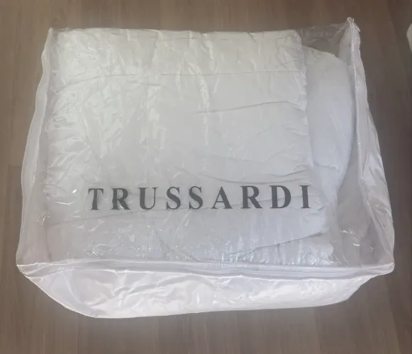 Edredom Trussardi Vinci Branco 200 fios king