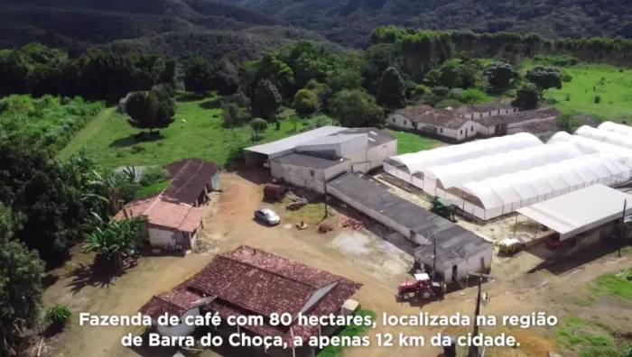 FAZENDA CAFEEIRA À VENDA - 80 HECTARES- 4 HALQUEIRES - BARRA DO CHOÇA-BA
