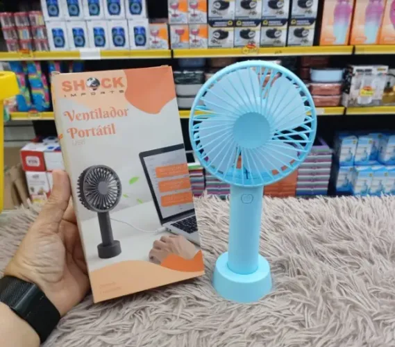 Ventilador Portátil USB Silencioso Para Mesa e Viagem - Entrega Grátis