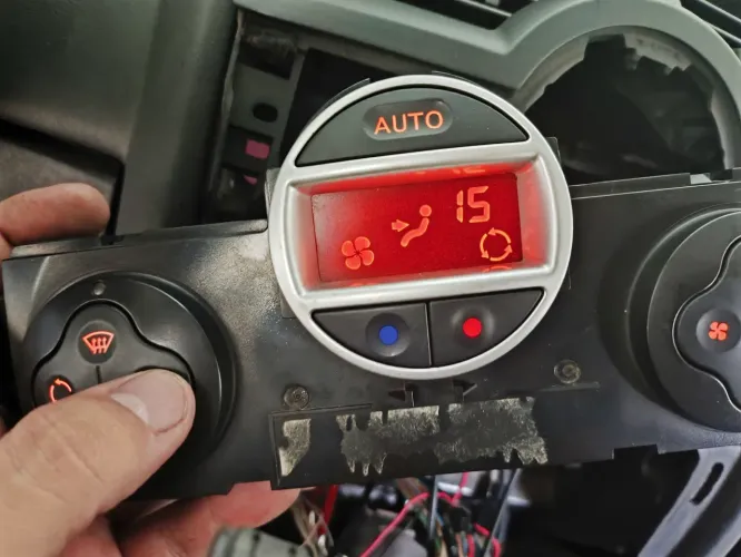 Painel controle ar condicionado Megane