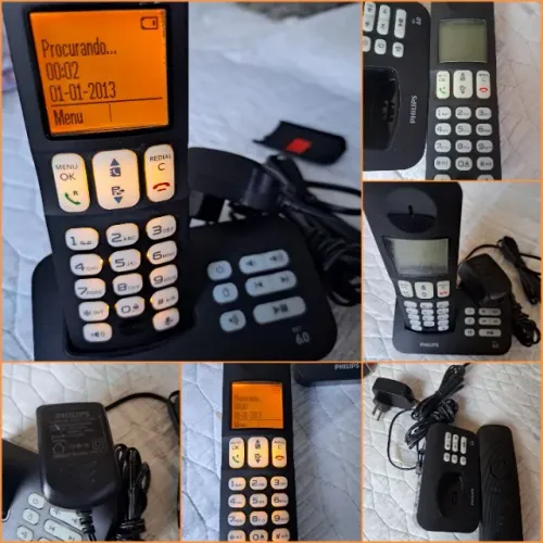 Telefone sem fio com secretária eletrônica D4051B/BR (USADO)