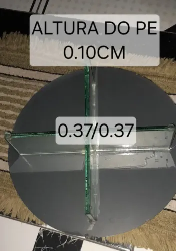 Base de vidro para bolo e suporte de piso para decoração de balão 