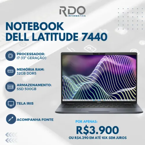 Notebook Dell Latitude 7440 32GB RAM para Uso Profissional