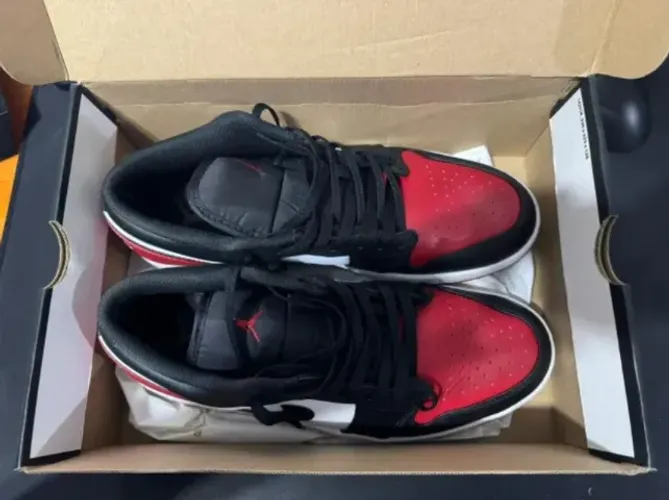 Air Jordan 1 Low Bred Toe 2.0