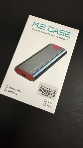 Case m2 nvme + ssd 256gb