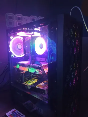 Pc gamer completo com monitor, teclado e mouse