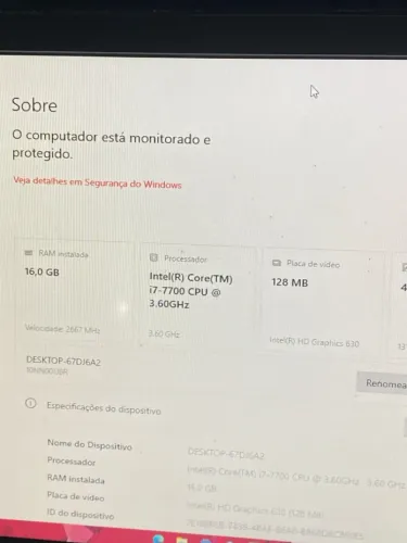 Processador i7 7700