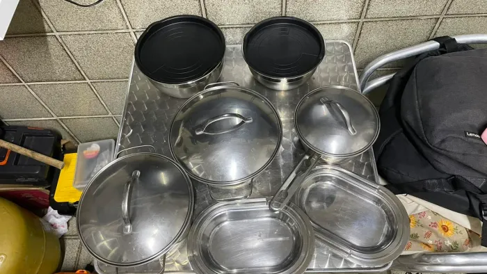 Panelas e acessórios de INOX