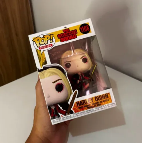Funko pop Harley Quinn 1108 - Arlequina - Coringa - Batman - Liga da Justiça