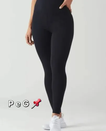 Calça legging flanelada