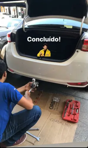 Engates para vários veículos novos "a partir" de 449,00 reais instalado.