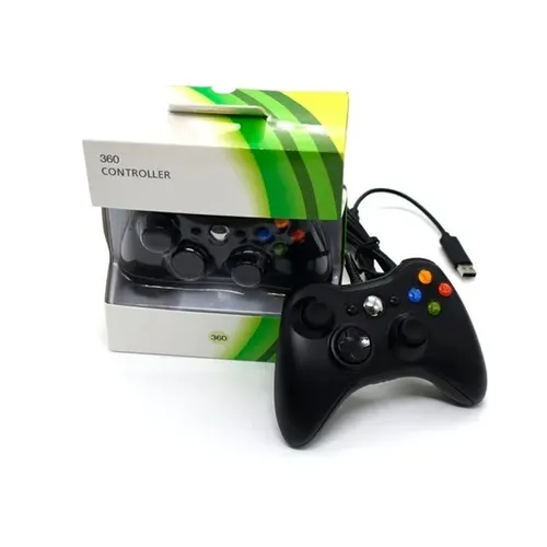 Controle Video Game Xbox 360 Pc Com Fio Joystick Manete X360