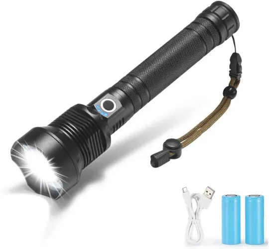Lanterna Tática Led Super Forte Zoom Tocha Recarregavel Usb P90