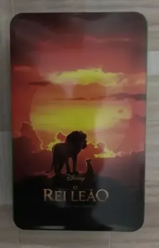 LATA FILME O REI LEÃO DISNEY FITA VHS VERDE COM QUEBRA CABEÇA CINEMARK