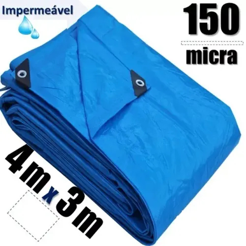 Lona Carreteiro 4x3m Impermeável 150 Micra