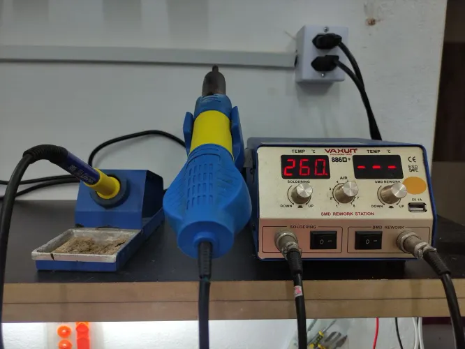 Estação de retrabalho SMD 886D+ para reparo de celulares