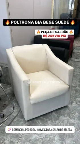 Poltrona para Espera Recepção ou Manicure Usada / Seminova em Ótimo Estado