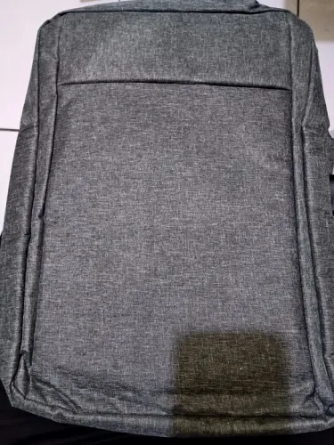 Mochila cinza de Nylon