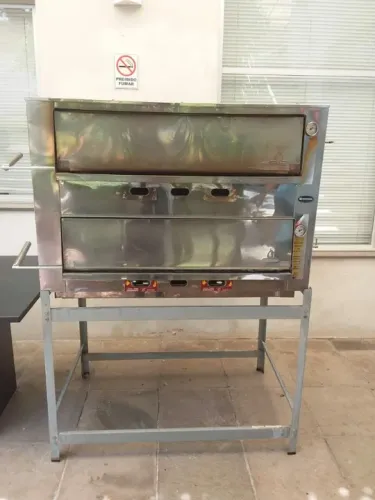 Forno Gás 500 Graus 2 Câmaras Inox