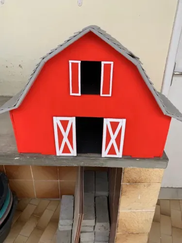 Casinha Paiol para festa de crianças 